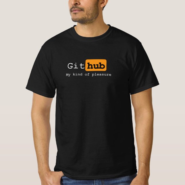 T-shirt GitHUB, noir (Devant)