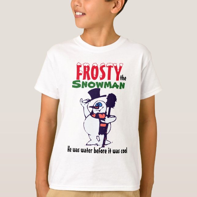 T-shirt Givré le bonhomme de neige badine la chemise (Devant)