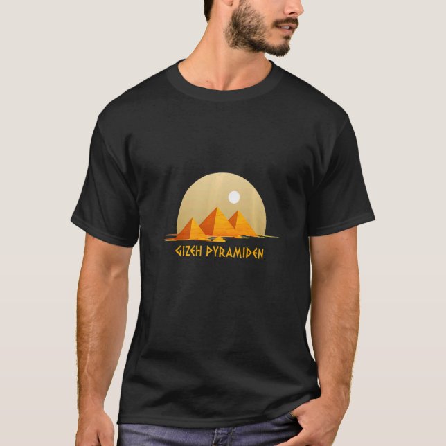 T-shirt Gizeh Pyramides Anubis Egypte Souvenir Egyptologue (Devant)