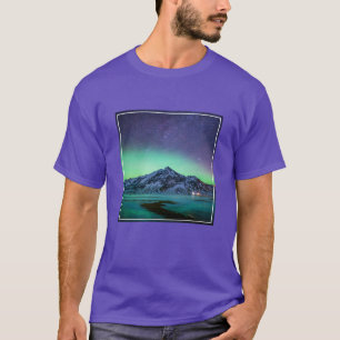 T-shirt Glace et neige   Aurora Borealis Voie Lactée Islan