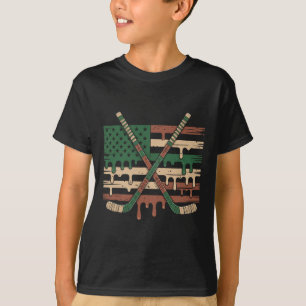 T-shirt Glace hockey drip camouflage drapeau États-Unis _1