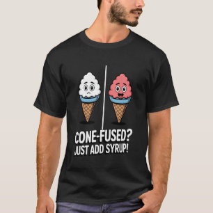 T-shirt Glace Râpée à la Crème de Cône Fusionnée Humour Ar