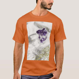 T-shirt glace verte et blanche en verre transparent
