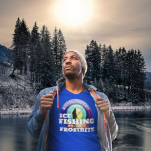 T-shirt Glacée amusante Frostbite de pêche
