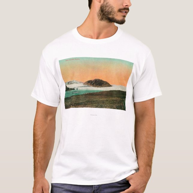 T-shirt Glacier et icebergs de Muir en Alaska #2 (Devant)