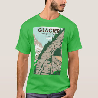 T-shirt Glacier National Park Going to the Sun Road Vintag