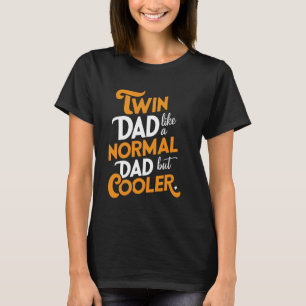 T-shirt Glacière Twin Papa Novelty Drôle Papa Humour Père