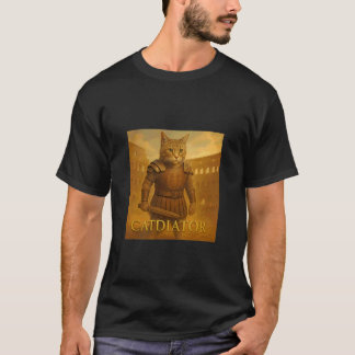 T-shirt Gladiateur de chat épique dans l'arène romaine Gue