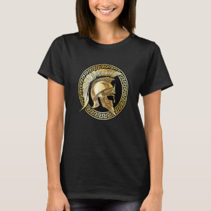 T-shirt Gladiateur doré casque spartiate Sparta Gym Wor