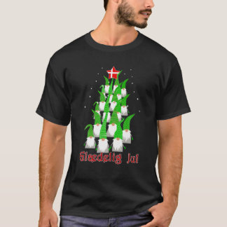 T-shirt Glaedelig Jul Danish Star Christmas Tree