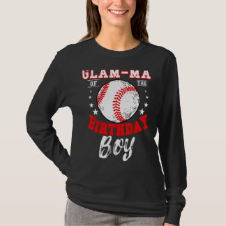 T-shirt Glam Ma De L'Anniversaire Boy Baseball Thème Anniv