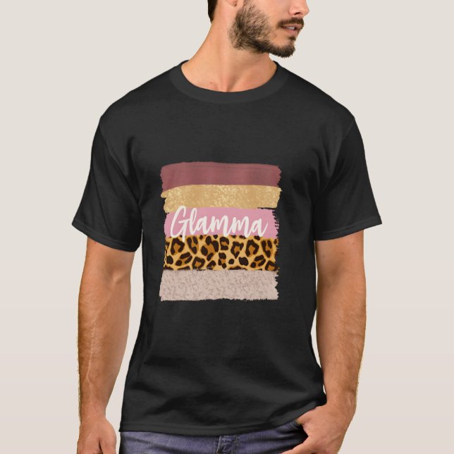 T-shirt Glamma Glam Ma Nana Leopard (Devant)