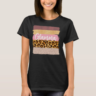 T-shirt Glamma Glam ma Nana Leopard tendance