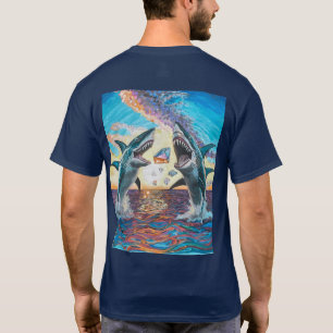 T-shirt Glamour Chomp-Shark Dressage pour les gemmes brill