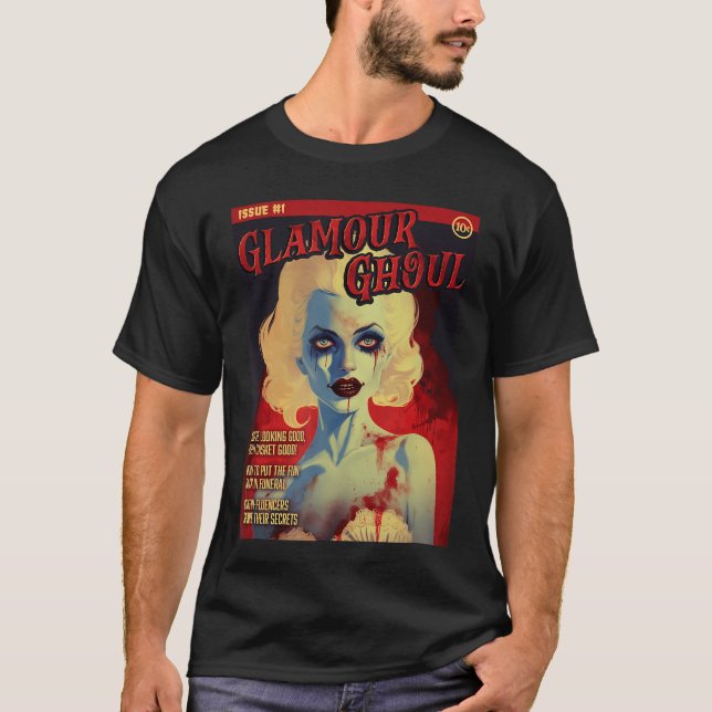 T-shirt Glamour Ghoul 1950s Horror Comic Cover retro (Devant)