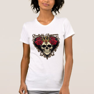 T-shirt Glamour glacé, Halloween Design Élégant