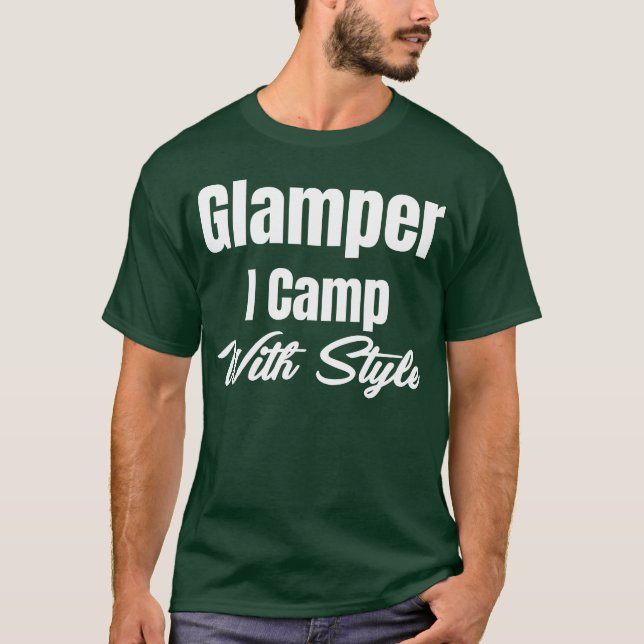 T-shirt Glamper I Camp With Style Hiker Adventure Smores b (Devant)