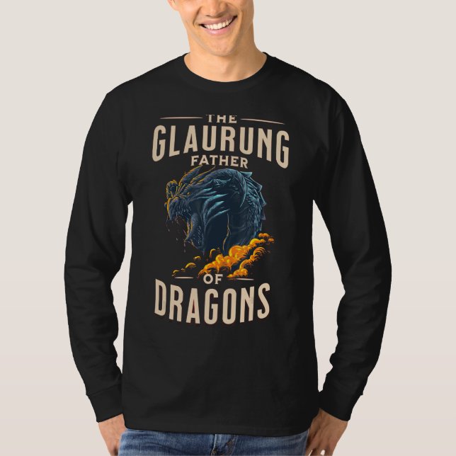 T-shirt Glaurung Père Des Dragons Créature Mythique (Devant)