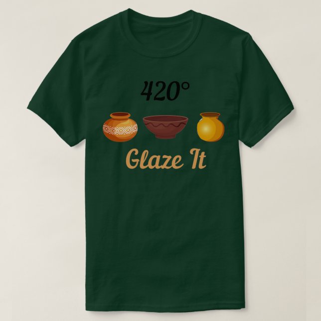 T-shirt Glaze It Pottery Céramiques Argile 4 (Design devant)