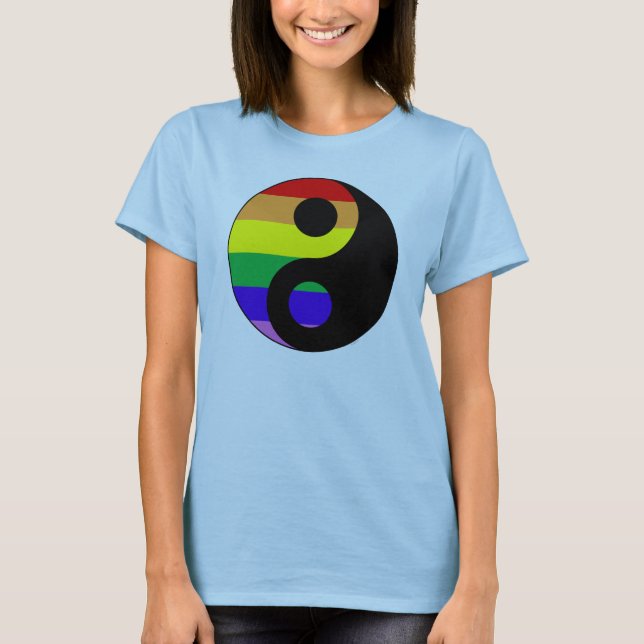 T-shirt GLBT YinYang (Devant)