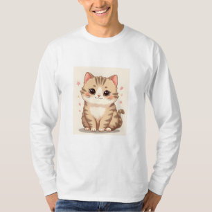 T-shirt Gleeful Chat : Sweet Kawaii Kitten Art pour n'impo
