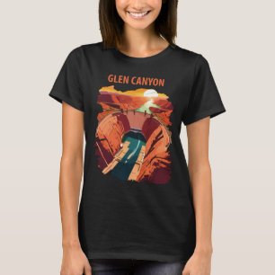 T-shirt Glen Canyon Arizona Barrage Retro Voyage