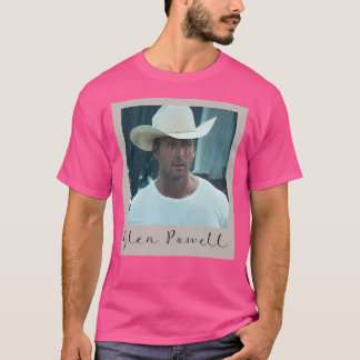 T-shirt Glen Powell Cowboy Retro Style Photo Enfants