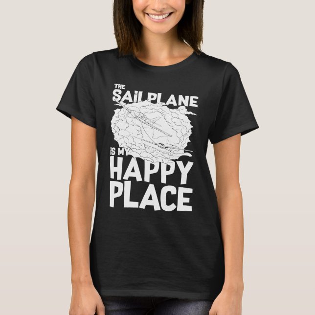 T-shirt Glider Plane Pilot Flying Sailplane Training Fligh (Devant)