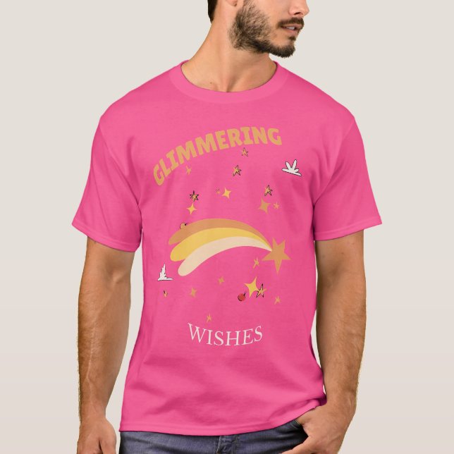 T-shirt Glimmering Wishes Shooting Starss Present (Devant)