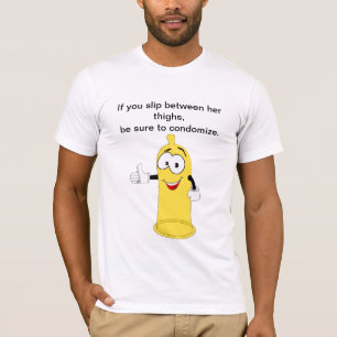 T-shirt glisse entre ses cuisses, assurez-vous de condomis