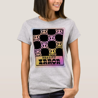 T-shirt Glitch Core Visages Joyeux