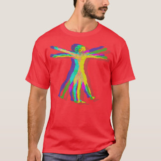 T-shirt Glitch quotVitruvian Manquot