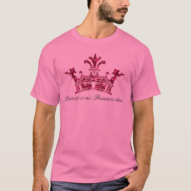 T-shirt glitterimage23, princesse est comme le fait la (Devant)