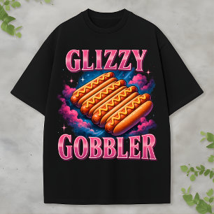 T-shirt Glizzy Gobbler Bootleg Drôle Hot Dog Foodcore Rap
