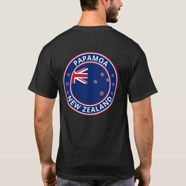T-shirt Global Traveler - 'City', Nouvelle-Zélande (Modifi (Dos)
