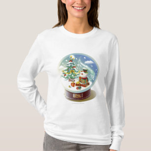 T-shirt Globe de neige avec le bonhomme de neige et