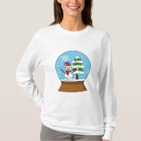 Globe de neige avec Snowman et Pine Tree