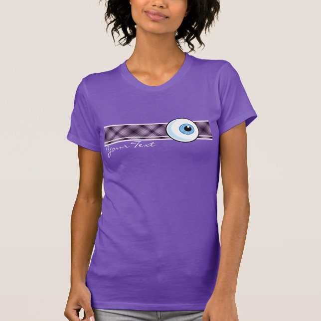 T-shirt Globe oculaire ; Pourpre (Devant)