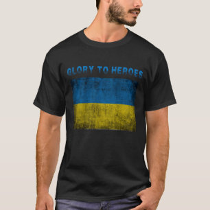 T-shirt Gloire aux héros, supportez l'Ukraine