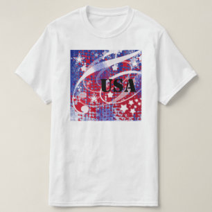 T-shirt Gloire rouge, blanche et bleue Personnalisée
