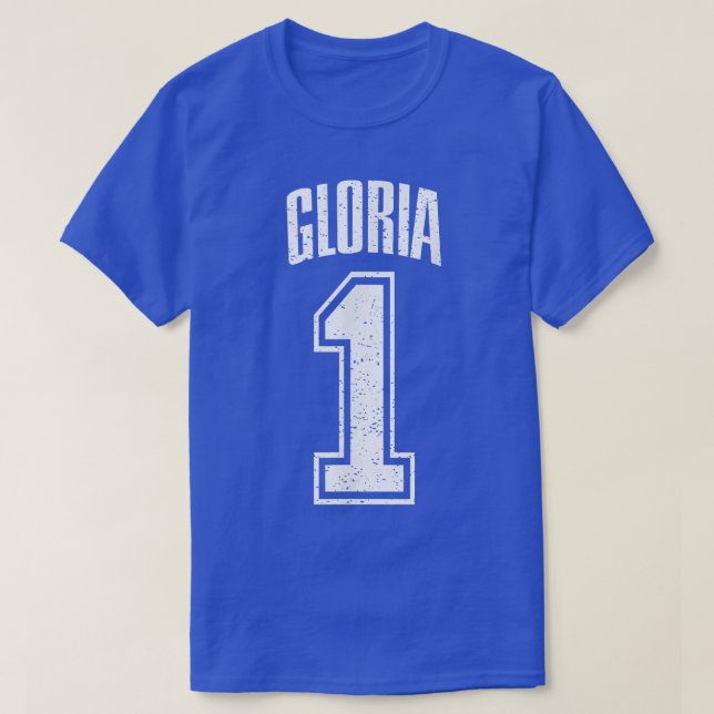 T-shirt Gloria Supporter Numéro 1 Le plus grand ventilateu (Design devant)