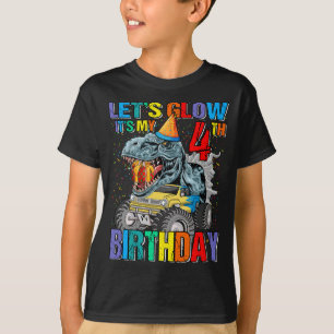 T-shirt Glow Party 4th C'est mon Monstre d'anniversaire Tr