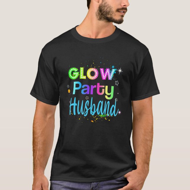 T-shirt Glow Party Squad Mari Paint Splatter Party (Devant)