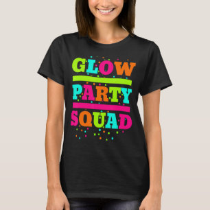 T-shirt Glow Party Squad Neon Lumières Party