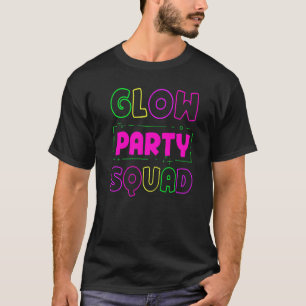 T-shirt Glow Party Squad Neon Lumières Party