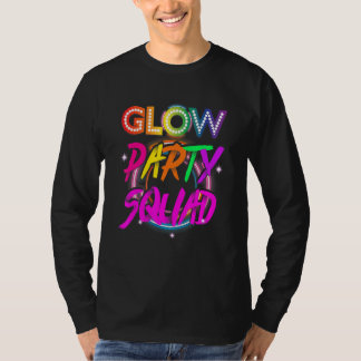 T-shirt Glow Party Squad Paint Splatter Effect Glow Party