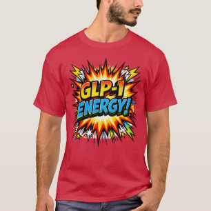 T-shirt GLP-1 Énergie Bande Dessinée Pop Art