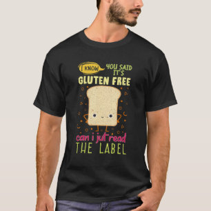 T-shirt Gluten amusant Lifestyle Pain Maladie coeliaque A