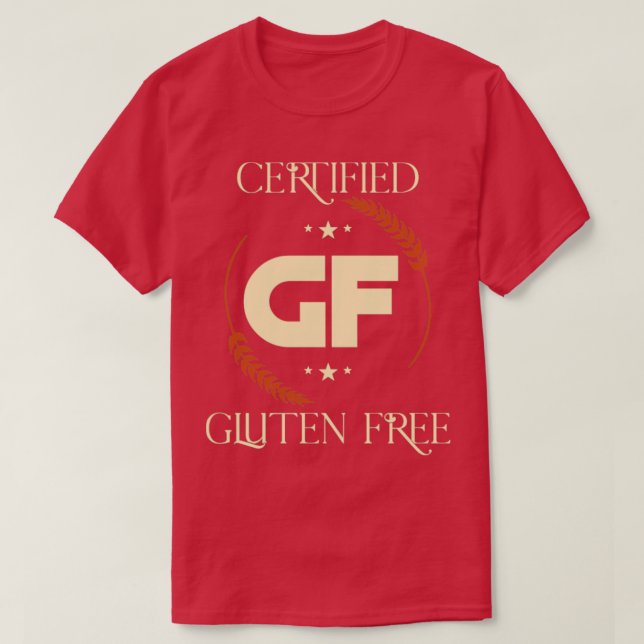 T-shirt Gluten régime alimentaire gratuit manger Gluten gr (Design devant)