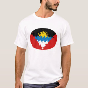 T-shirt Gnarly de drapeau de l'Antigua et du